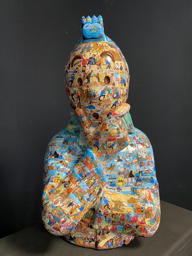 TINTIN Bras croisés - "Le manteau de l'enfance" Cock en stock (68 cm)