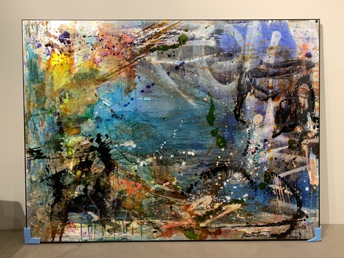 Abstract Bleu 150x200 cm