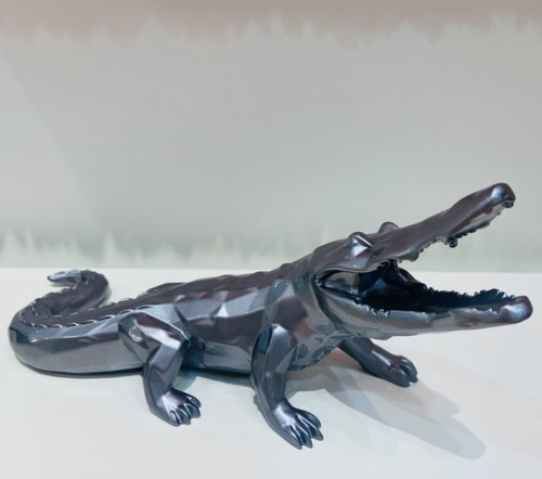 Crocodile Facette - Gris metal (30 cm)