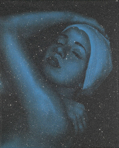 Blue shower full face, 2012