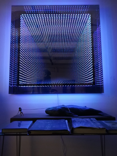 LED coffrage carré cube : multicouleur