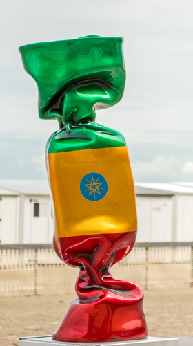 Wrapping Bonbon - Drapeau Ethiopie N°1340, 2011
