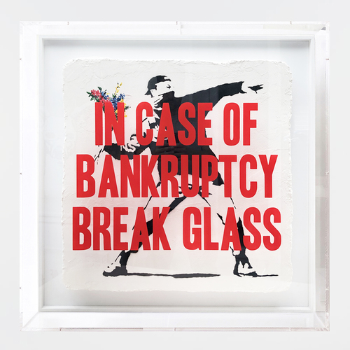 In case of Bankruptcy - Flower Thrower (80x80cm)