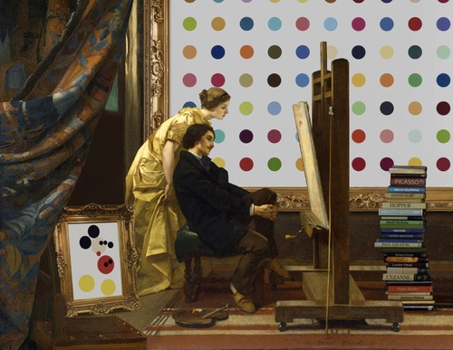 The Artist and The Muse Hirst
