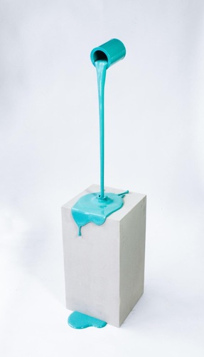 Flow turquois - base effet beton
