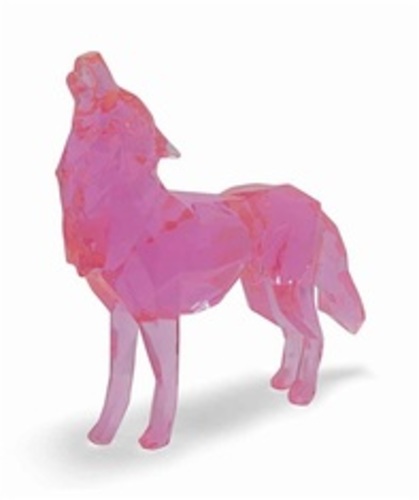 Howling Wolf Pink Crystal Clear