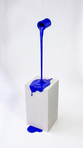 Flow bleu - base effet beton