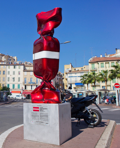 Wrapping Bonbon - Drapeau Lettonie N°1350, 2011