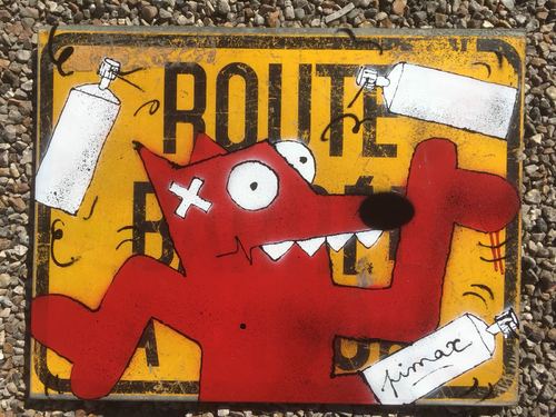 Route barrée métal