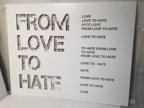From love to hate - alu blanc