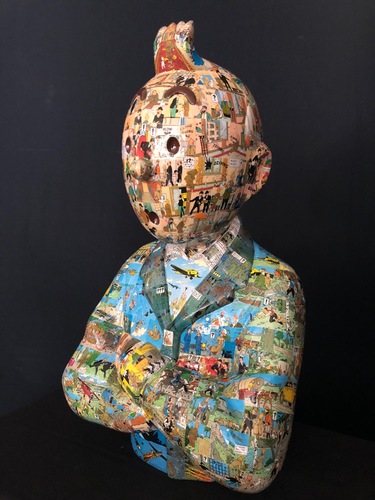 TINTIN Bras croisés - "Le manteau de l'enfance" Sceptre d'Ottokar (60cm)