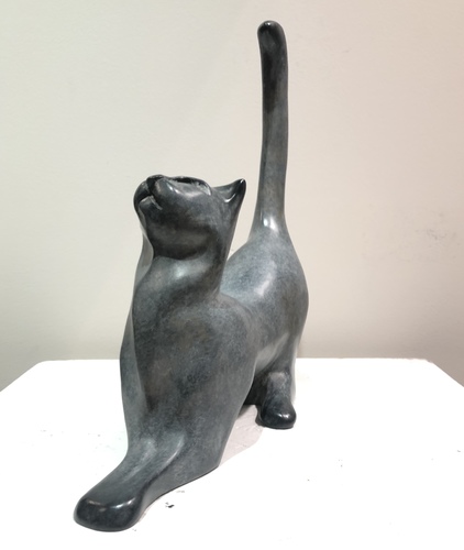 Cuckitoo : Petit Chat Queue en l'air (bronze patine classique)
